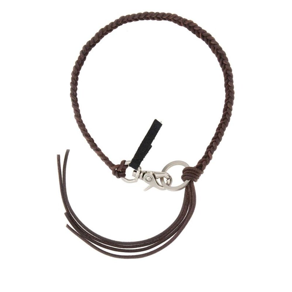 Our Legacy Men Chocolate Leather Ladon Necklace